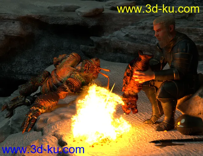 Chthonic Arkouda HD for Genesis 8 Male模型的图片7