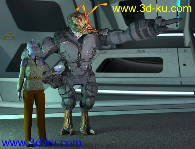 Chthonic Arkouda HD for Genesis 8 Male模型的图片8