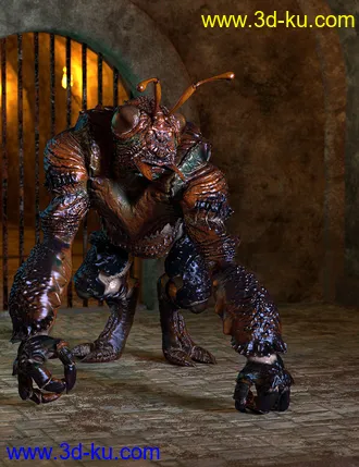 3D打印模型Chthonic Arkouda HD for Genesis 8 Male的图片