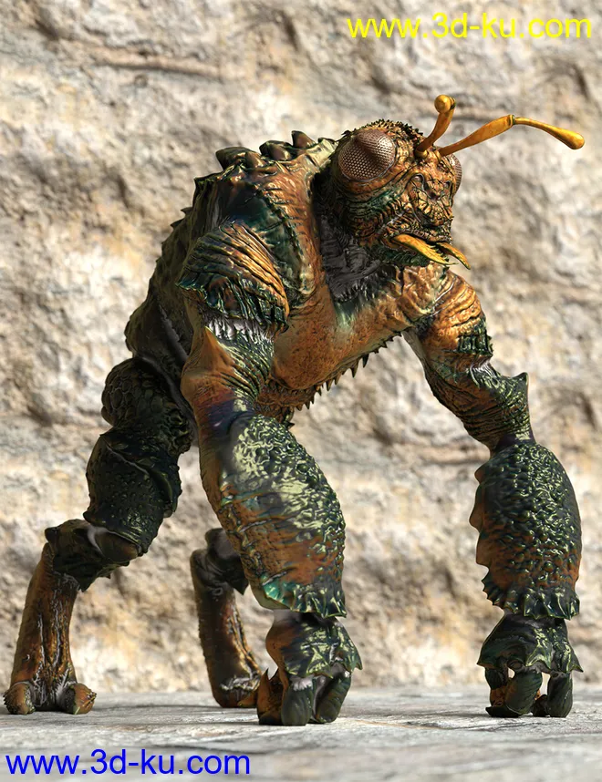 Chthonic Arkouda HD for Genesis 8 Male模型的图片15