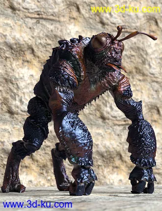 3D打印模型Chthonic Arkouda HD for Genesis 8 Male的图片