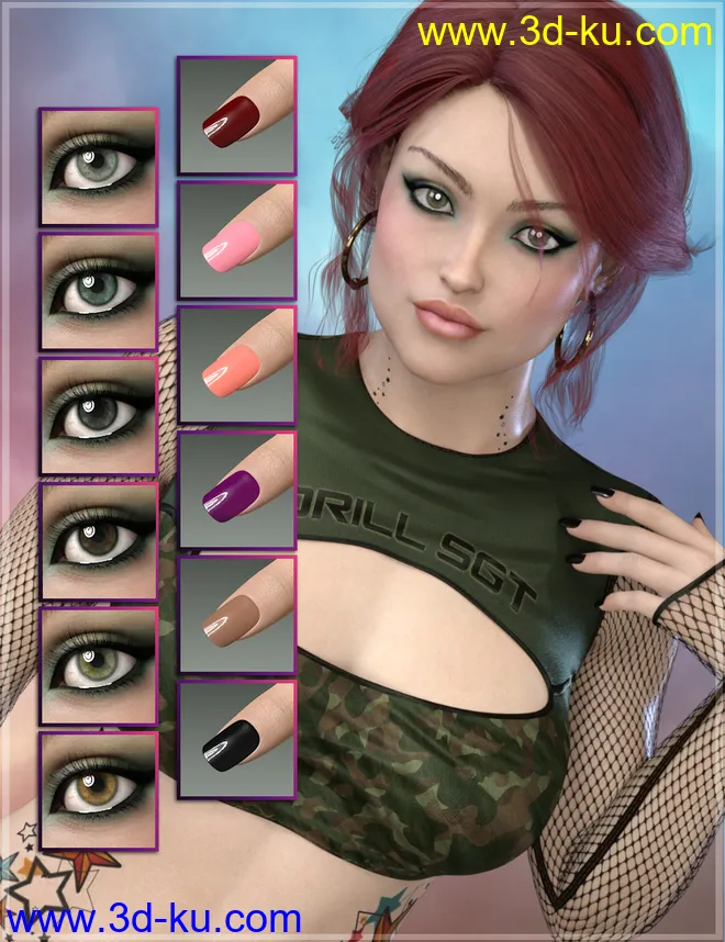 Clairissa for CJ 8 and Genesis 8 Female模型的图片3