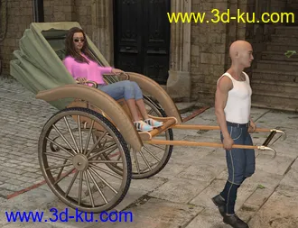 3D打印模型Classic Rickshaw的图片