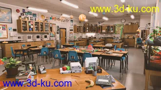 3D打印模型Classroom Environment的图片