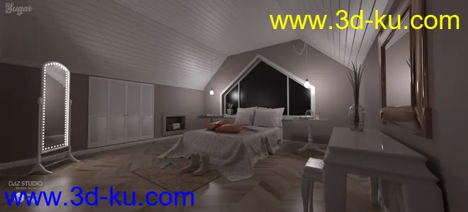 Classy Room Environment and Poses模型的图片3
