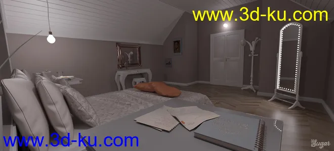 Classy Room Environment and Poses模型的图片4