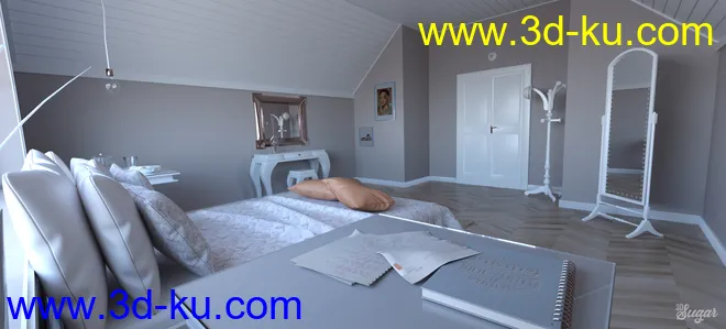 Classy Room Environment and Poses模型的图片5