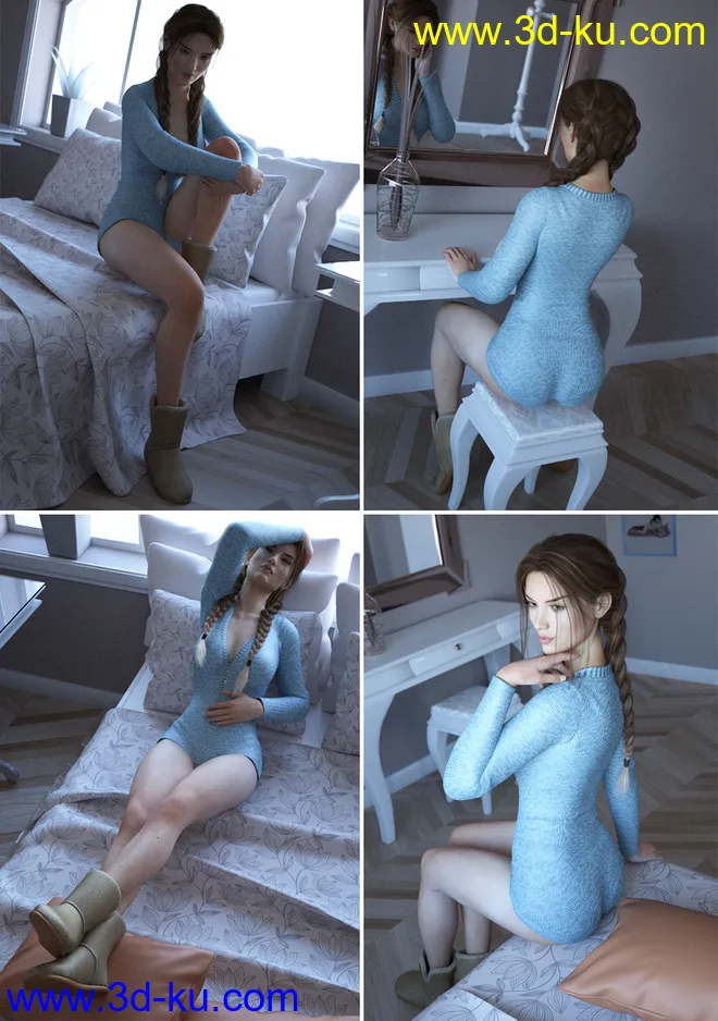 Classy Room Environment and Poses模型的图片6