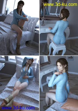 3D打印模型Classy Room Environment and Poses的图片