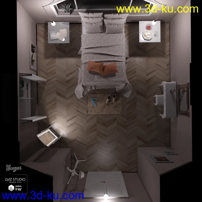 Classy Room Environment and Poses模型的图片10