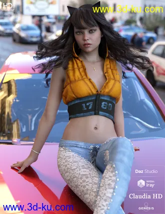 3D打印模型Claudia Octavia HD For Genesis 8 Female的图片
