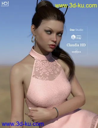 3D打印模型Claudia Octavia HD For Genesis 8 Female的图片