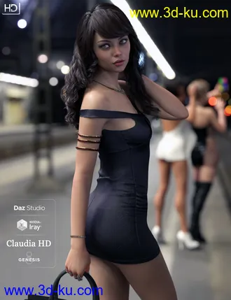 3D打印模型Claudia Octavia HD For Genesis 8 Female的图片