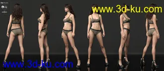3D打印模型Claudia Octavia HD For Genesis 8 Female的图片