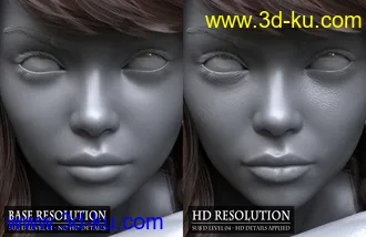 3D打印模型Claudia Octavia HD For Genesis 8 Female的图片