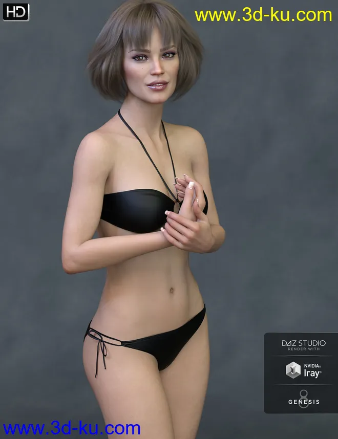 Claudina HD for Genesis 8 Female模型的图片4