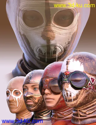 3D打印模型COG Balaclava Steampunk Texture Pack的图片