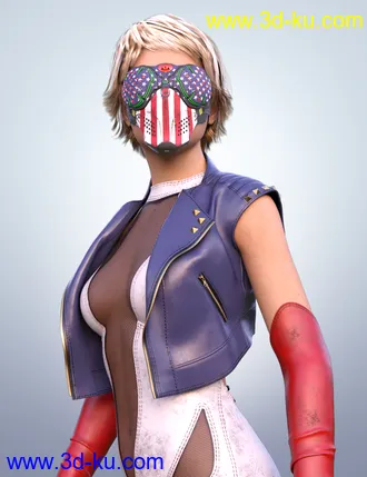 3D打印模型COG SciFi Goggles And Mask With Balaclava for Genesis 8 Female(s)的图片
