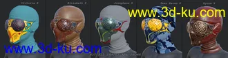 3D打印模型COG SciFi Goggles And Mask With Balaclava for Genesis 8 Female(s)的图片