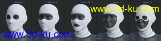 COG SciFi Goggles And Mask With Balaclava for Genesis 8 Female(s)模型的图片15