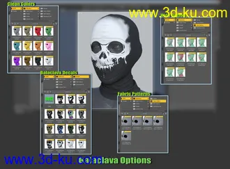 3D打印模型COG SciFi Goggles And Mask With Balaclava for Genesis 8 Female(s)的图片
