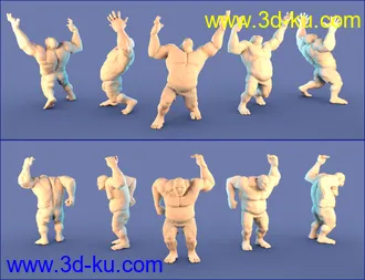 3D打印模型Cogito Ergo SMASH Poses for Ogre HD的图片