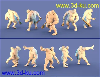 3D打印模型Cogito Ergo SMASH Poses for Ogre HD的图片