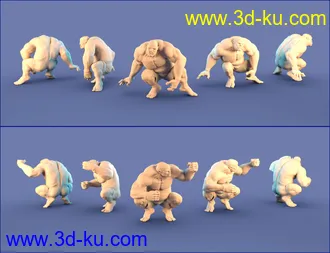 3D打印模型Cogito Ergo SMASH Poses for Ogre HD的图片