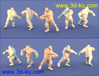 3D打印模型Cogito Ergo SMASH Poses for Ogre HD的图片