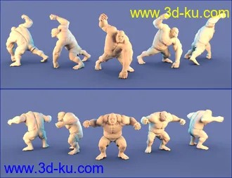 3D打印模型Cogito Ergo SMASH Poses for Ogre HD的图片