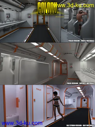 3D打印模型Colony SNT Block for Poser and DS的图片