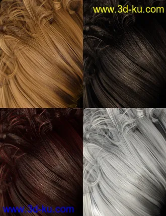 3D打印模型Colors for Bernedette Hair的图片