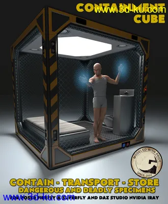 3D打印模型Containment Cube for Poser and DS的图片