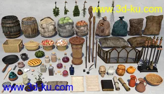 3D打印模型Cottage Props的图片