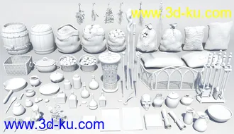 3D打印模型Cottage Props的图片