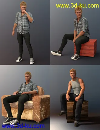 3D打印模型Country Boy Poses for Tristan 8的图片