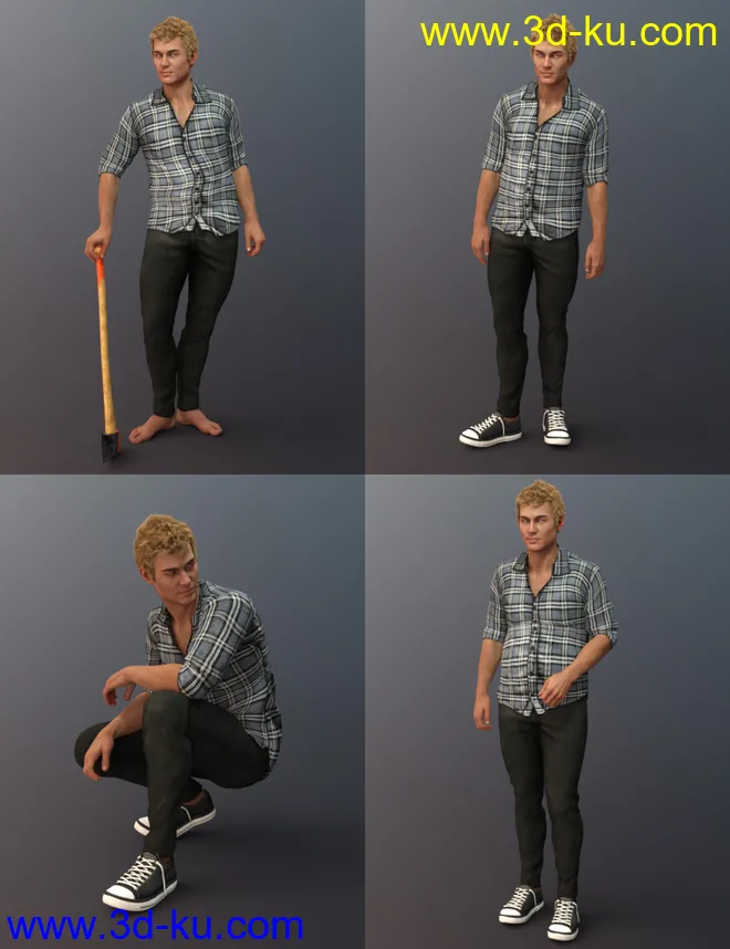 Country Boy Poses for Tristan 8模型的图片5