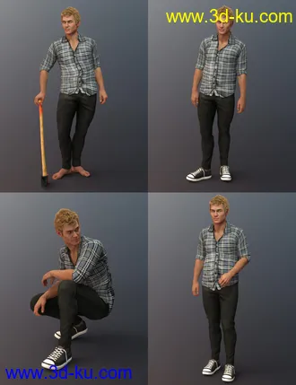 3D打印模型Country Boy Poses for Tristan 8的图片