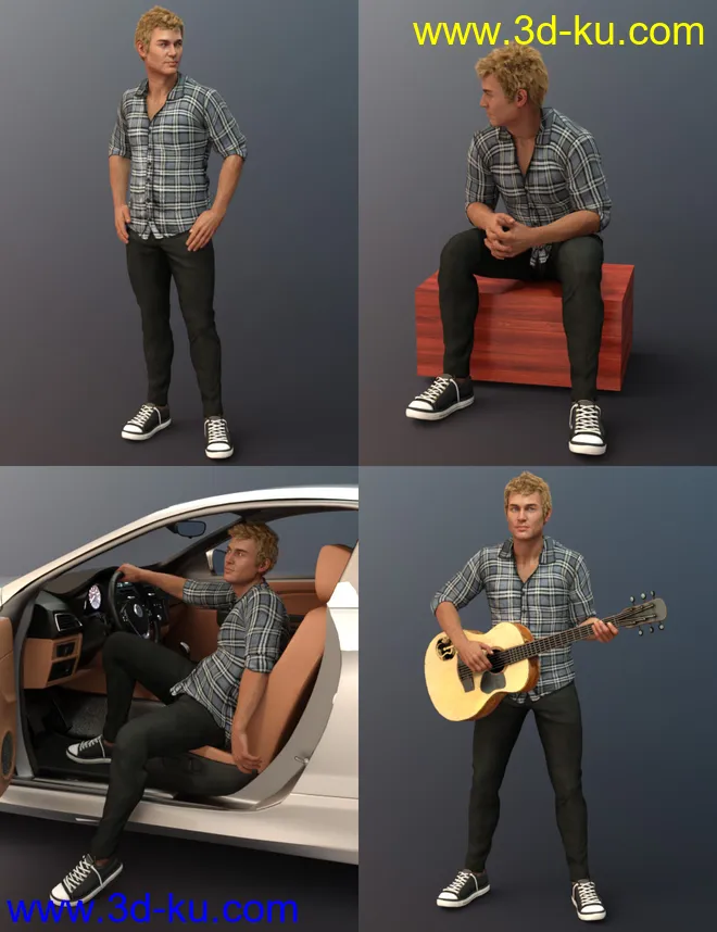 Country Boy Poses for Tristan 8模型的图片6