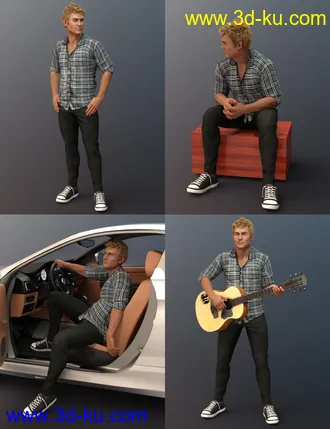 3D打印模型Country Boy Poses for Tristan 8的图片