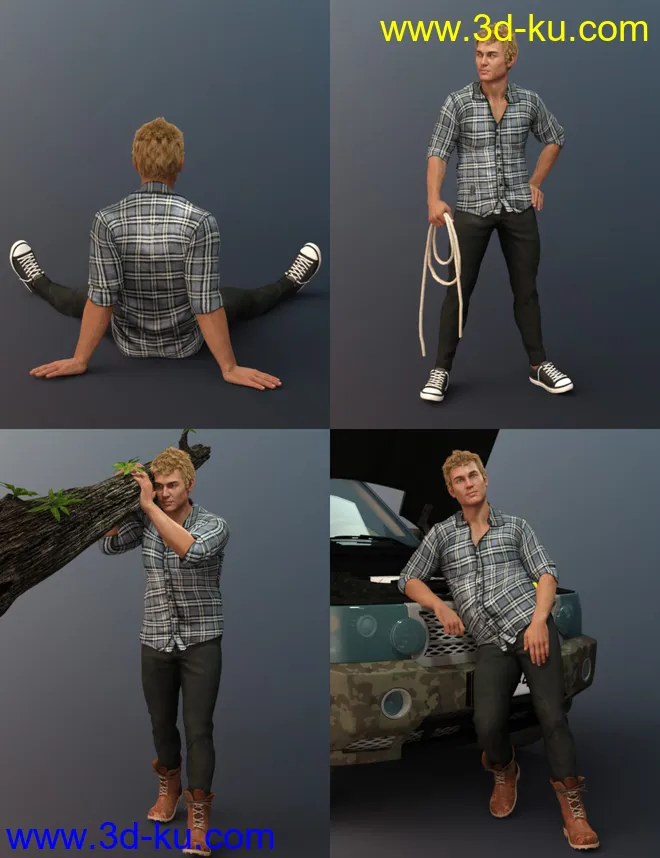Country Boy Poses for Tristan 8模型的图片7