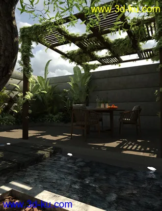 3D打印模型Courtyard Garden的图片