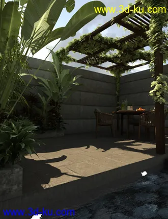 3D打印模型Courtyard Garden的图片