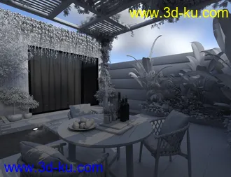 3D打印模型Courtyard Garden的图片