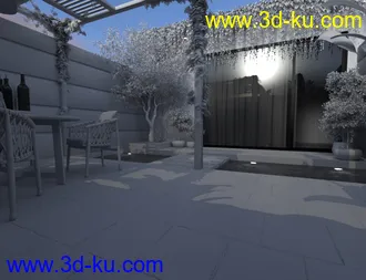 3D打印模型Courtyard Garden的图片