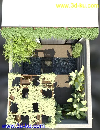 3D打印模型Courtyard Garden的图片