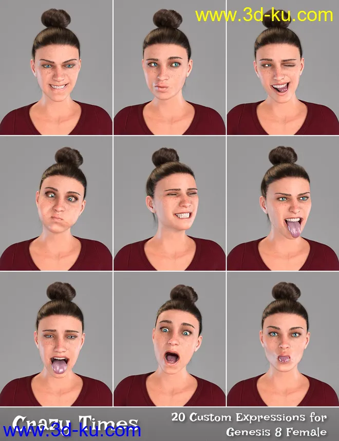 Crazy Times for Genesis 8 Female模型的图片2