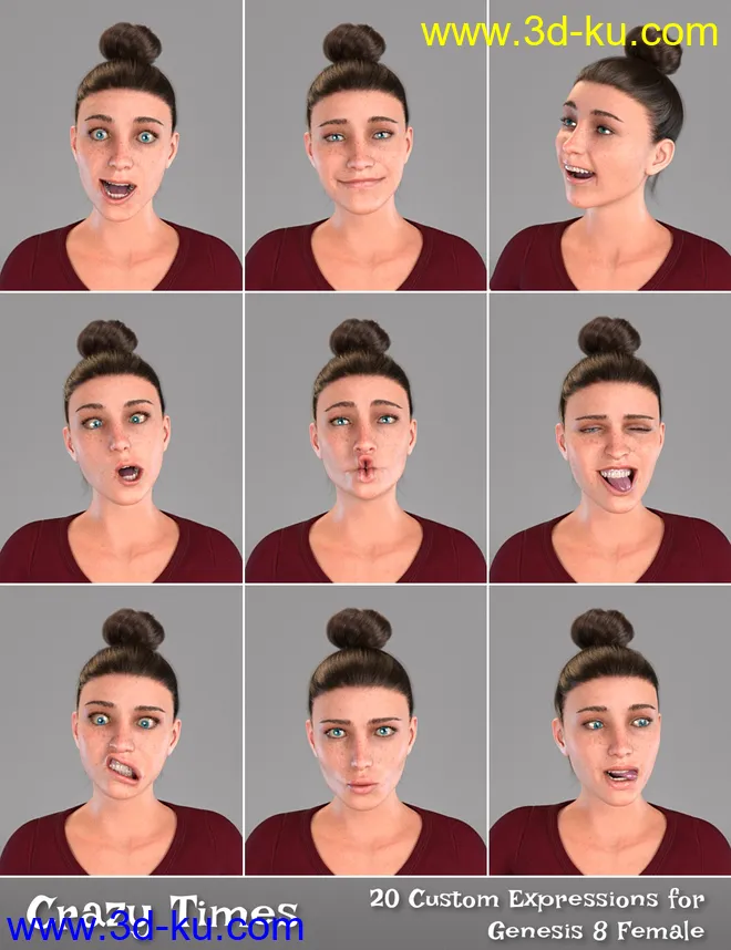 Crazy Times for Genesis 8 Female模型的图片3