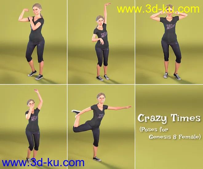 Crazy Times for Genesis 8 Female模型的图片5