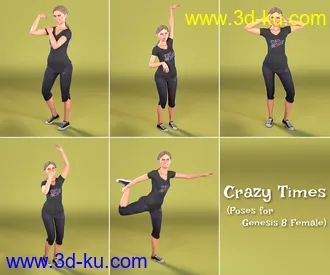 3D打印模型Crazy Times for Genesis 8 Female的图片
